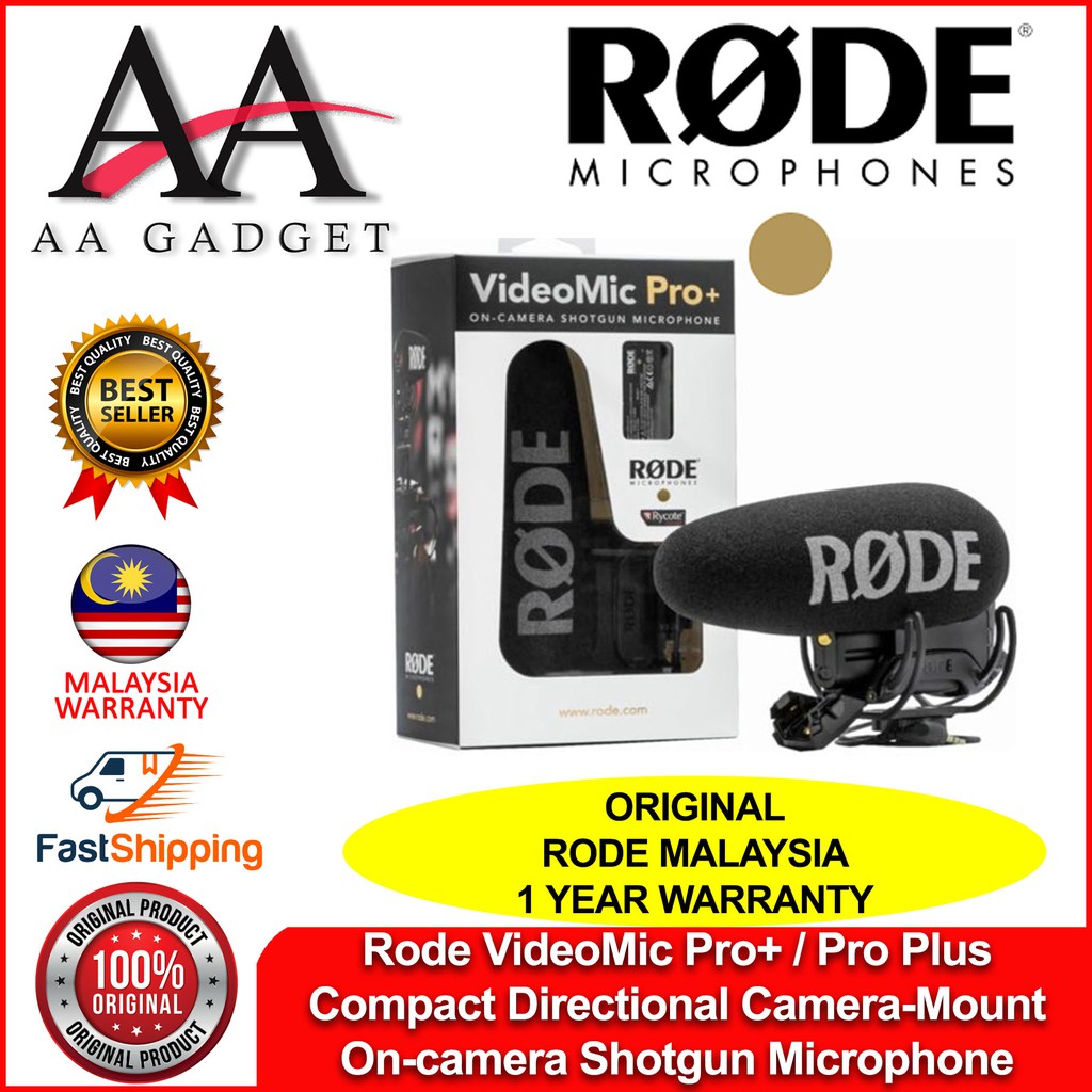 Rode VideoMic Pro+ / Pro Plus Compact Directional CameraMount On