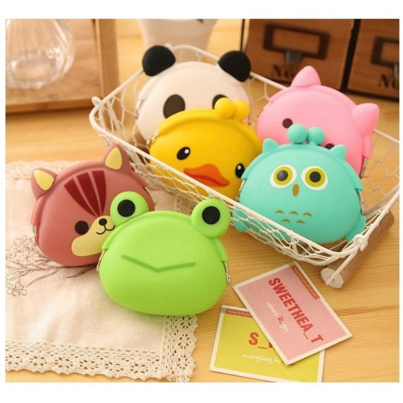 Cartoon Cute Animal Silicone Coin Purse Kawaii Portable, 56% OFF