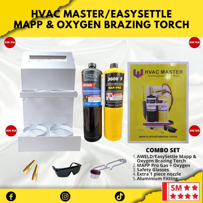 HVAC MASTER MAPP & OXY LDING (MAPP PRO GAS + OXYGEN ) Shopee Malaysia