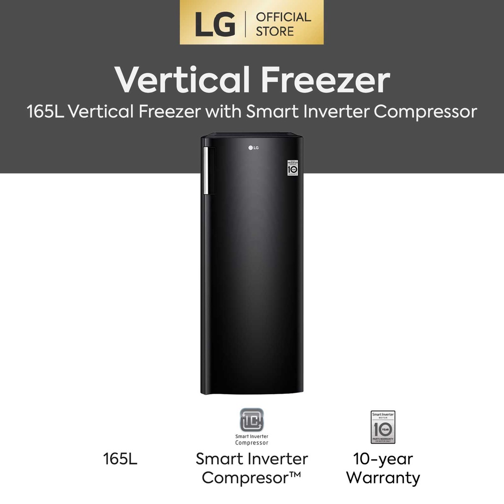 LG Upright Freezer with Smart Inverter (171L) GN304SHBT Shopee Malaysia