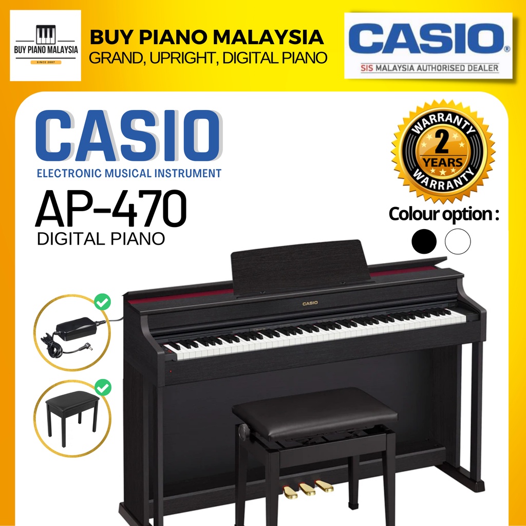 Casio Celviano AP 470 88 Key Digital Piano Package Shopee Malaysia