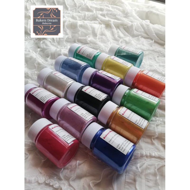 🇲🇾 Ready Stock Edible Halal Gold and Other Colors of Lustre Dust for