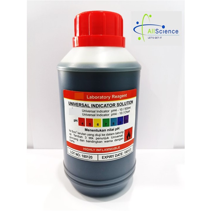 PH Test Kit 500ml ( Universal Indicator Solution ) Shopee Malaysia