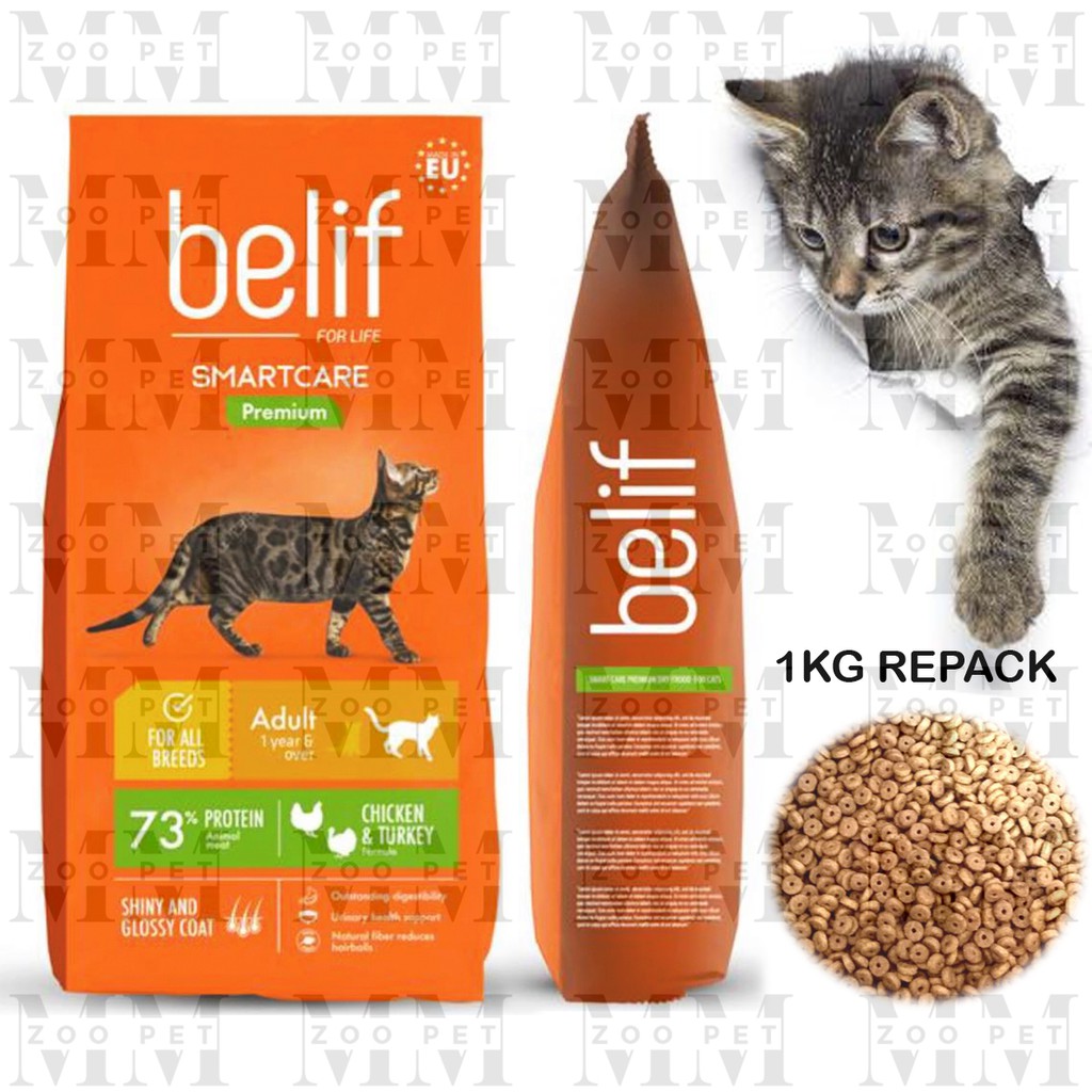 Belif Cat Food Makanan Kucing 1kg Repack Shopee Malaysia