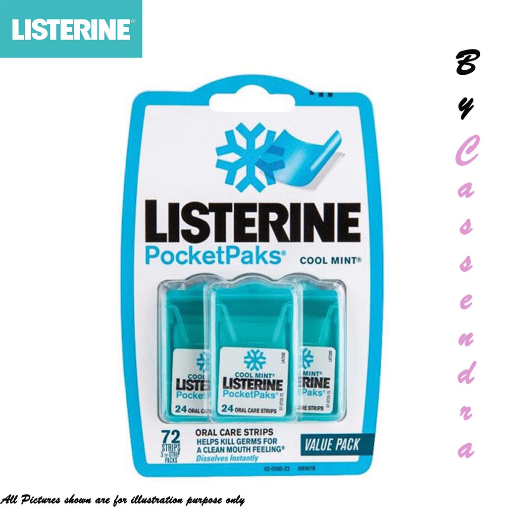 Listerine Pocketpaks Cool Mint Value Pack (72 Strips) 