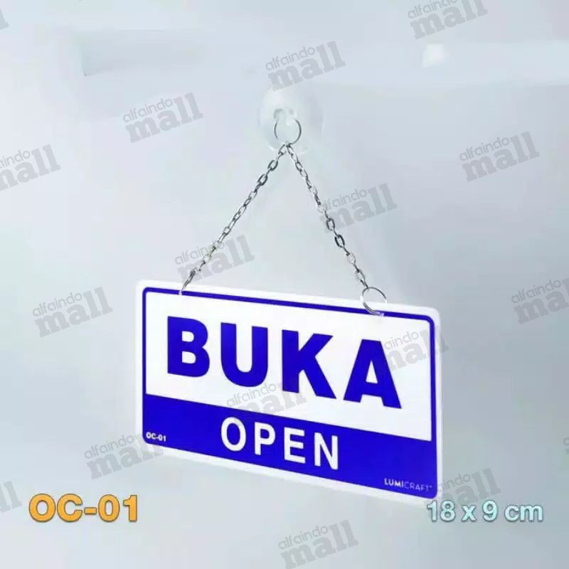 Gantungan Acrylic Sign Open Close Acrylic Board Open Close X Cm