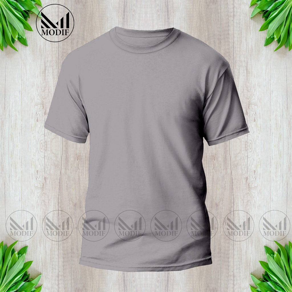 Grey plain t shirt 100% cotton unisex round neck short sleeve gray ...