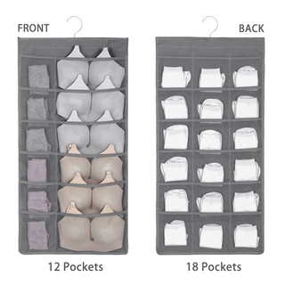 Double-side Hanging Underwear Organizer Hanging Underpants Bra Socks Storage  Bag