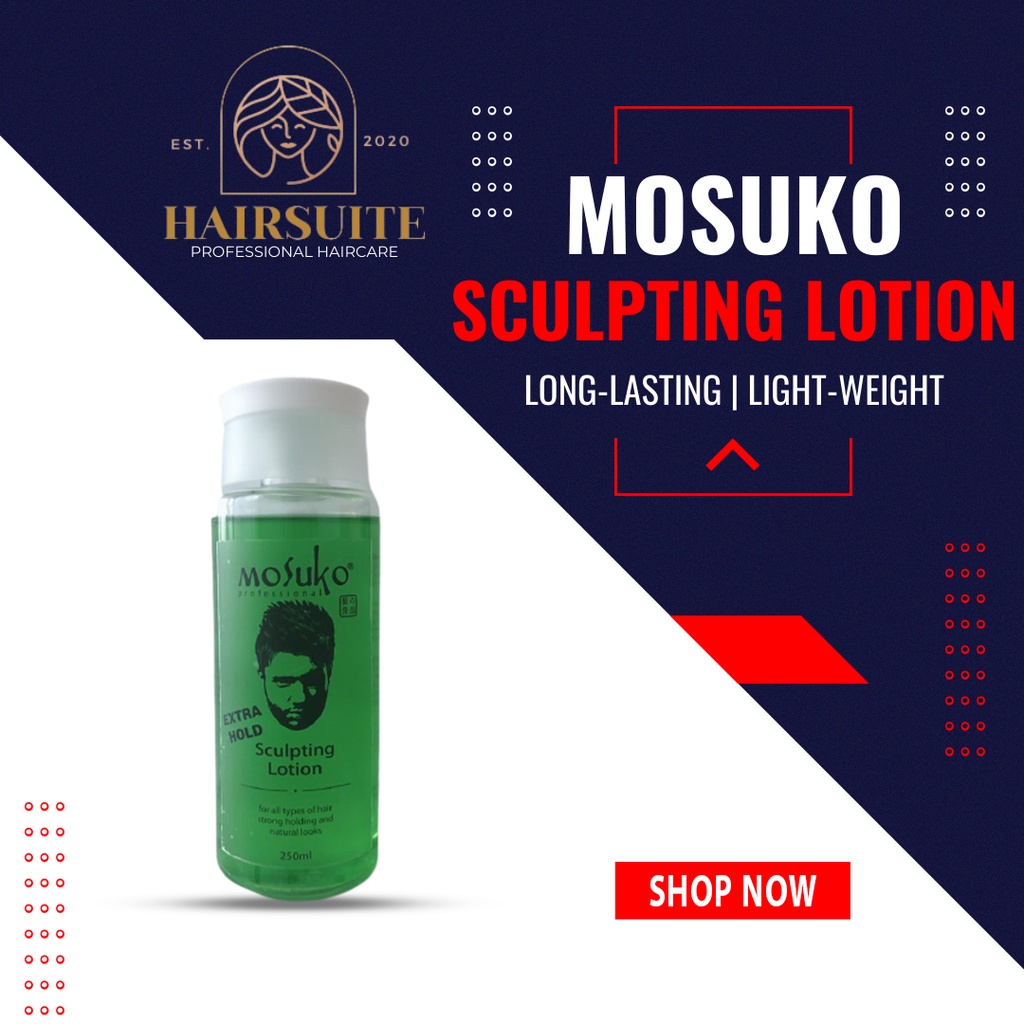 Mosuko Sculpting Lotion Gel 250ml Gel Rambut Keras Tahan Lama | Shopee ...
