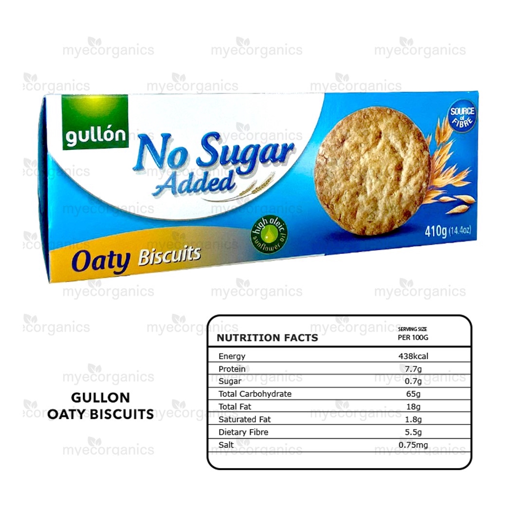 Gullon No Sugar Added Oaty Biscuits 410g, EXP 10/2024 Shopee Malaysia