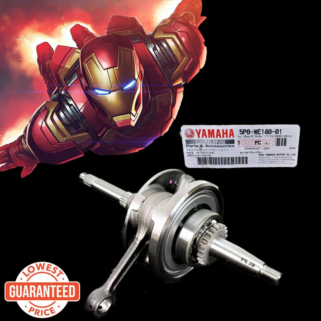 YAMAHA NOUVOLC CRANKSHAFT ASSY ORIGINAL NOUVO LC CRANK SHAFT ASSY WITH