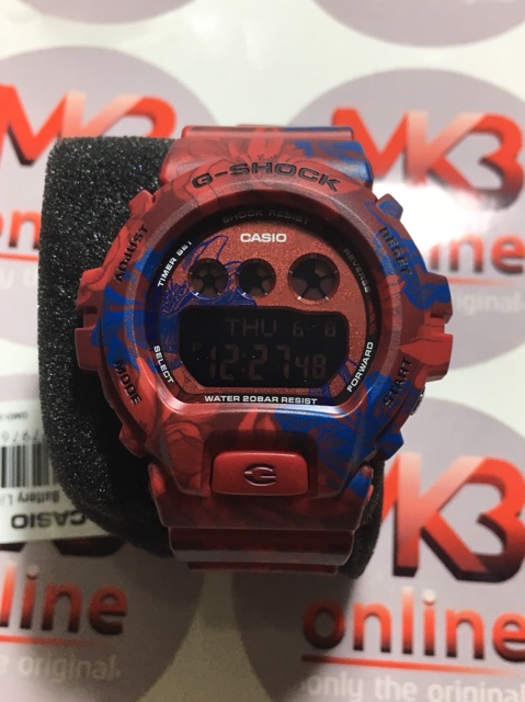 Casio G Shock S Series Digital GMD S6900 F4 Floral Red
