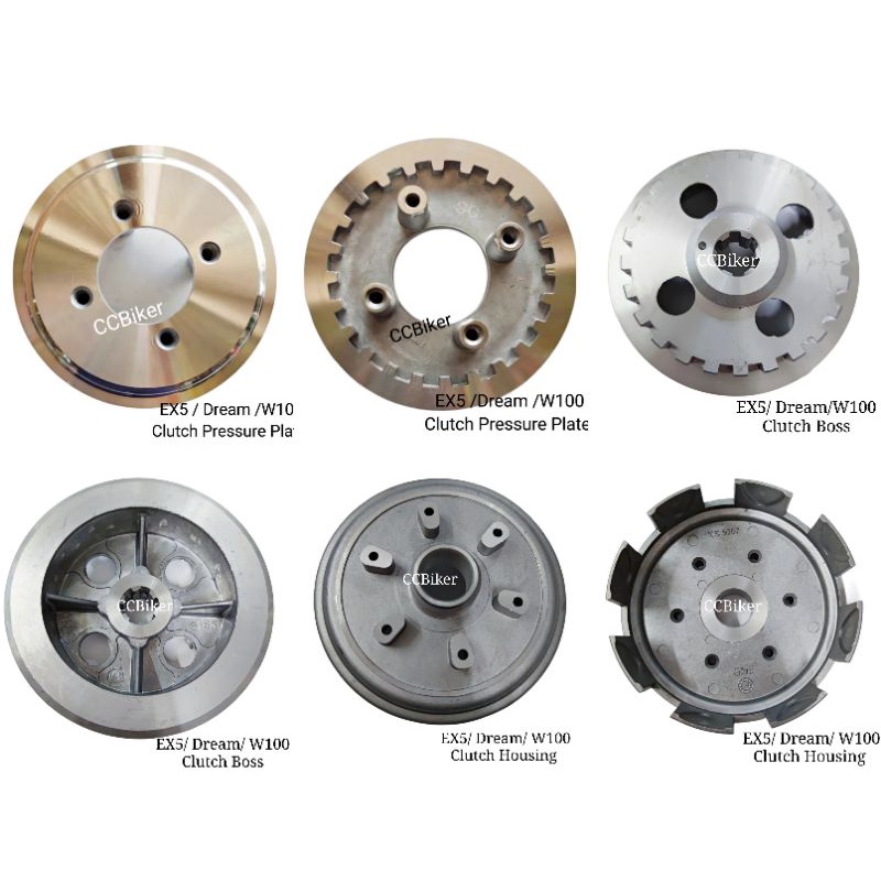 Clutch Housing/ Clutch Pressure Plate/ Clutch Boss - EX5/ Dream ...
