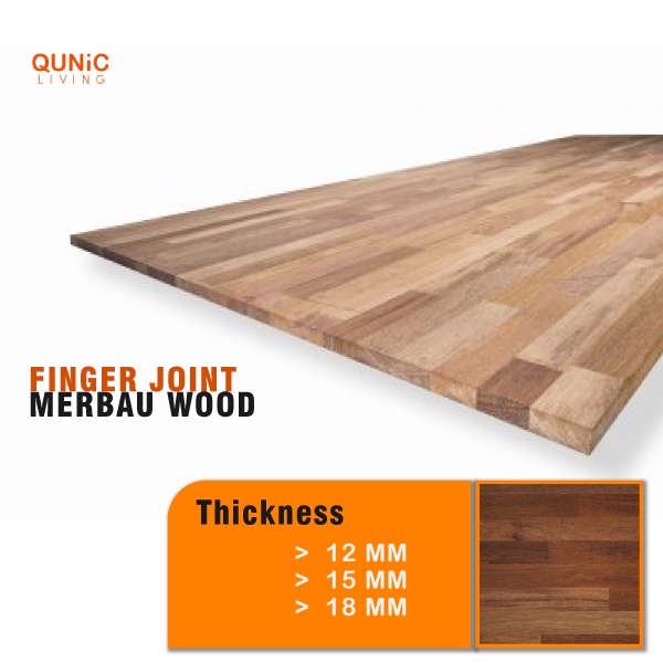 Merbau Wood Papan(Finger Joint) 12mm/15mm/18mm thickness DIY