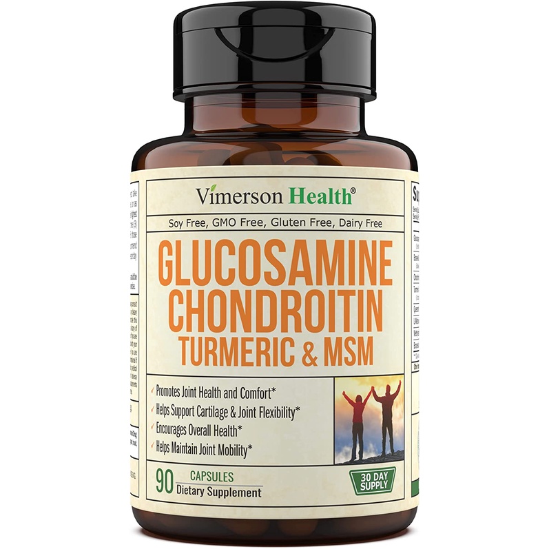 Glucosamine Chondroitin Turmeric MSM Boswellia 90 Capsule Supports