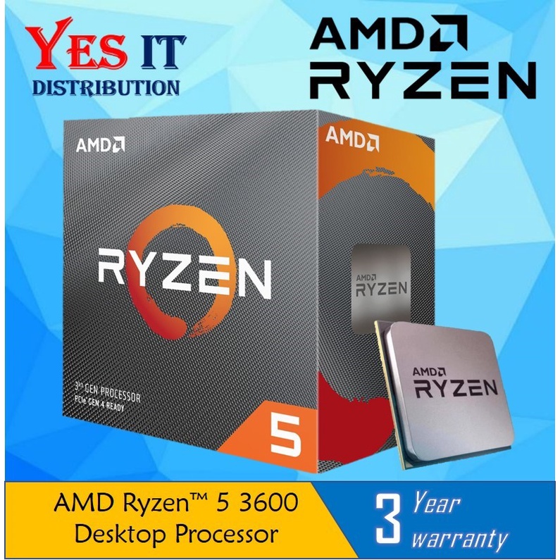 Amd Ryzen 5 3600 Processor Socket Am4 4.2ghz with Wraith Stealth