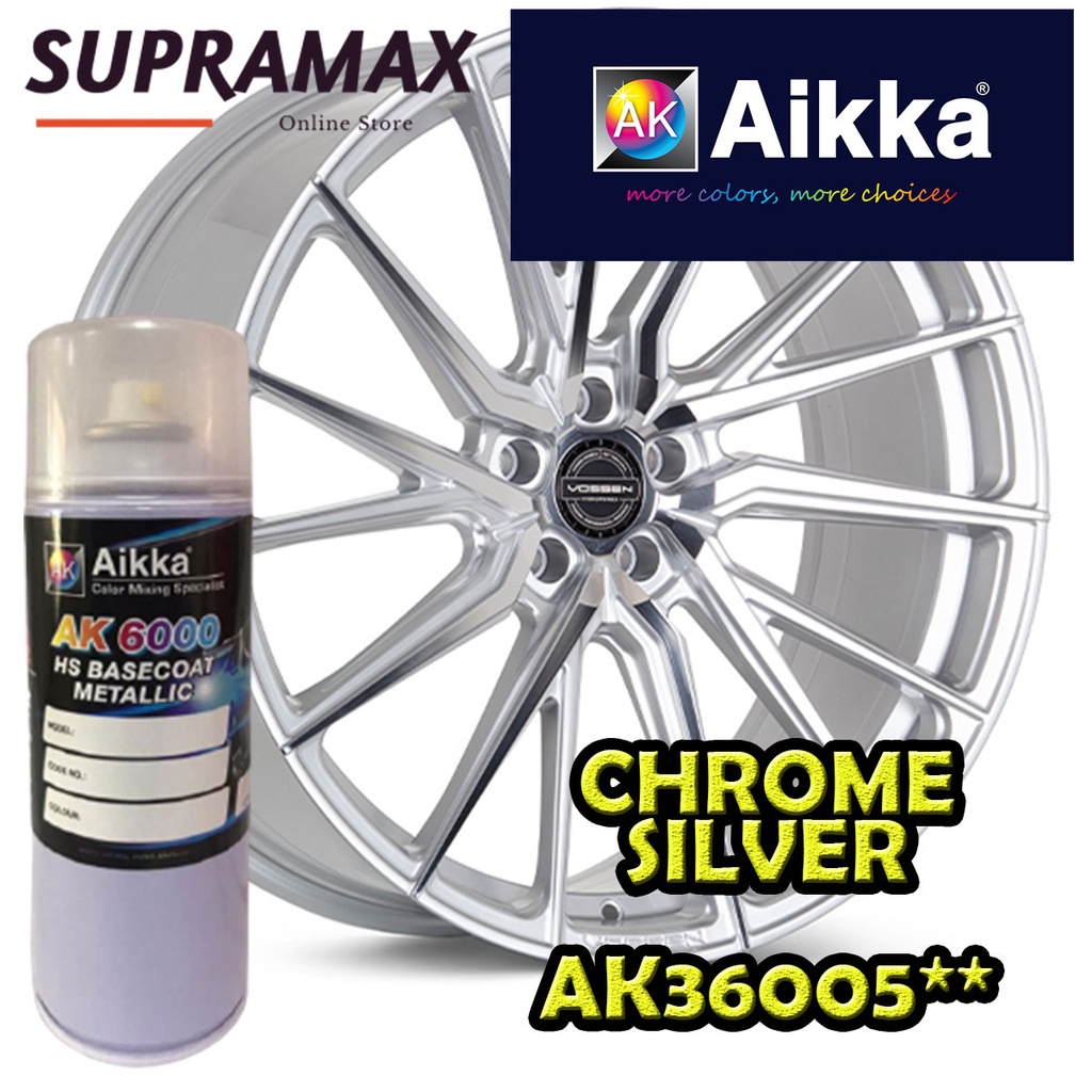 [Sport Rim Paint CHROME SILVER AK36005] AIKKA Sport Rim 2K Paint DIY