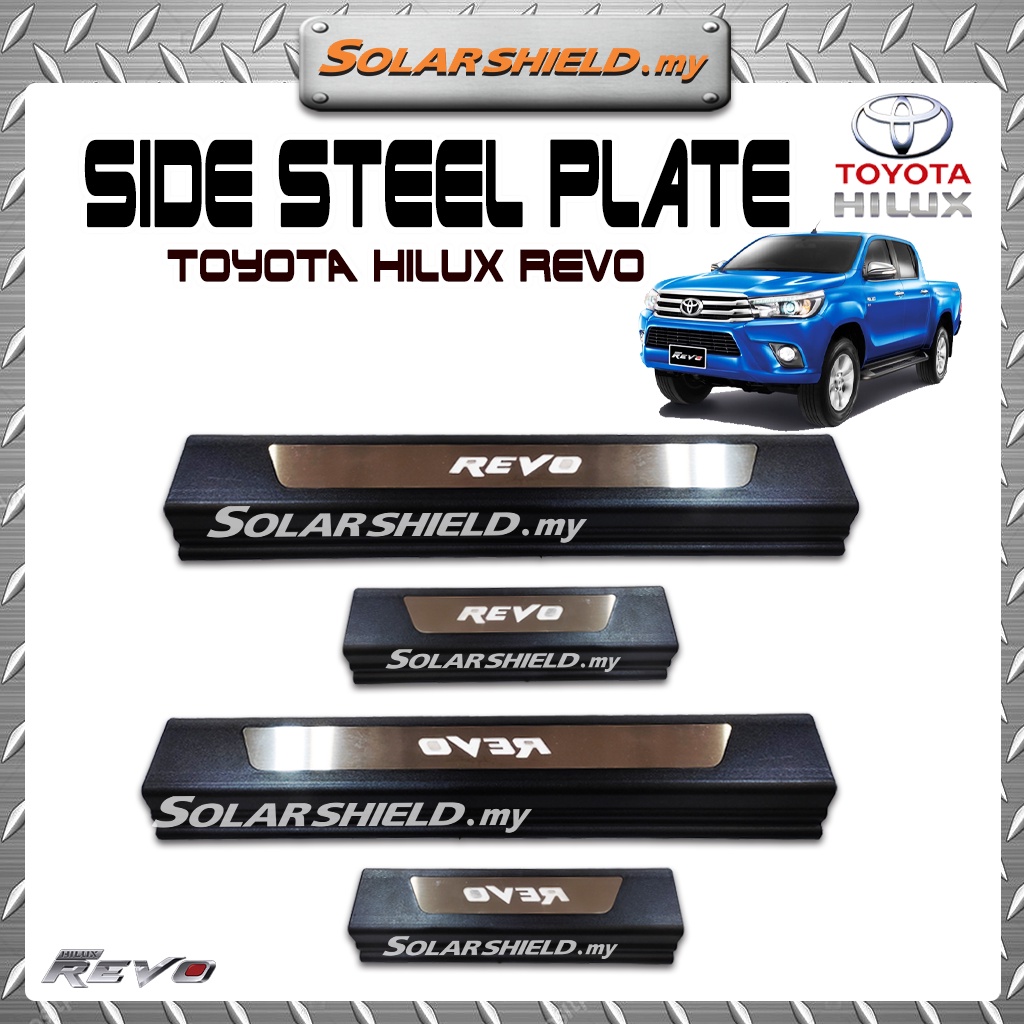 Toyota Hilux Revo 20162019 Side SILL Plate/Door Side Step With Light
