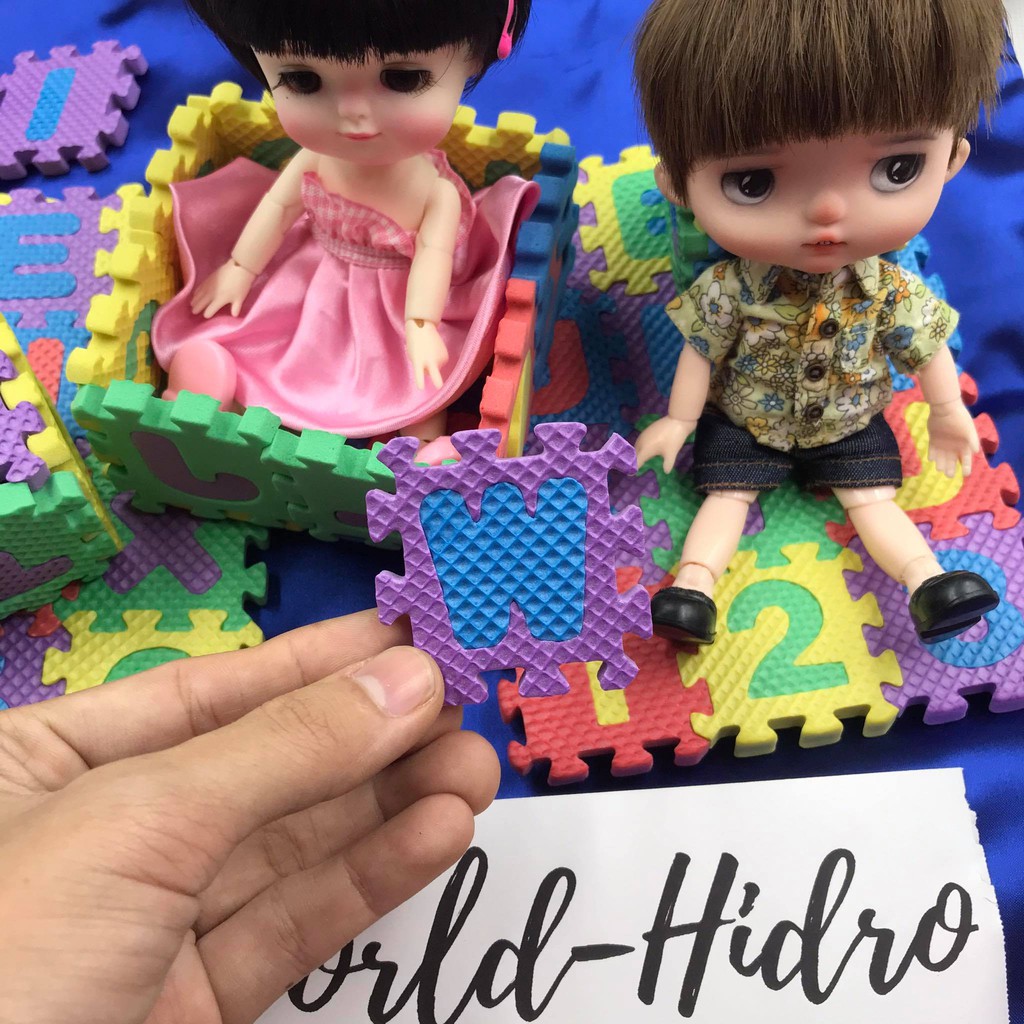 Carpet set of 12 mini foam letter boxes for BJD dollhouse decoration 1/ ...