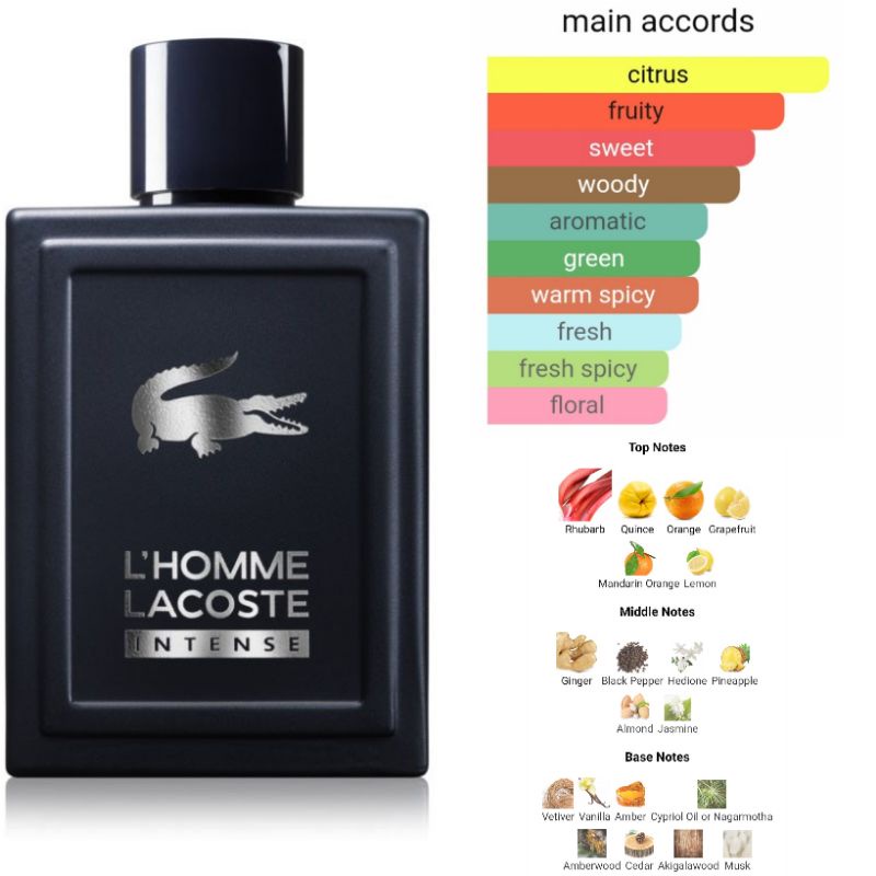 L homme sale lacoste intense 100ml