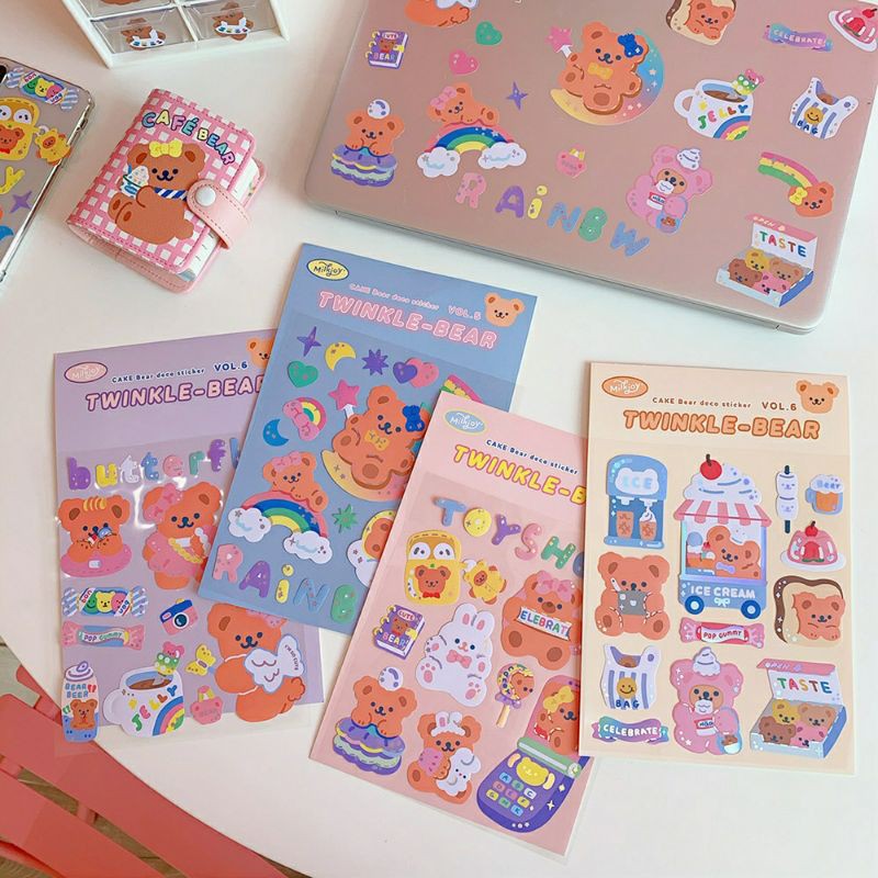 1 PC MILKJOY TWINKLE BEAR STICKER FOR DECORATION V1 | Shopee Malaysia