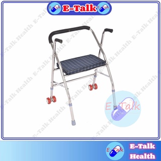 😍E-Talk😍 Walker Walking Frame Medical Crutch cane Foldable Elder