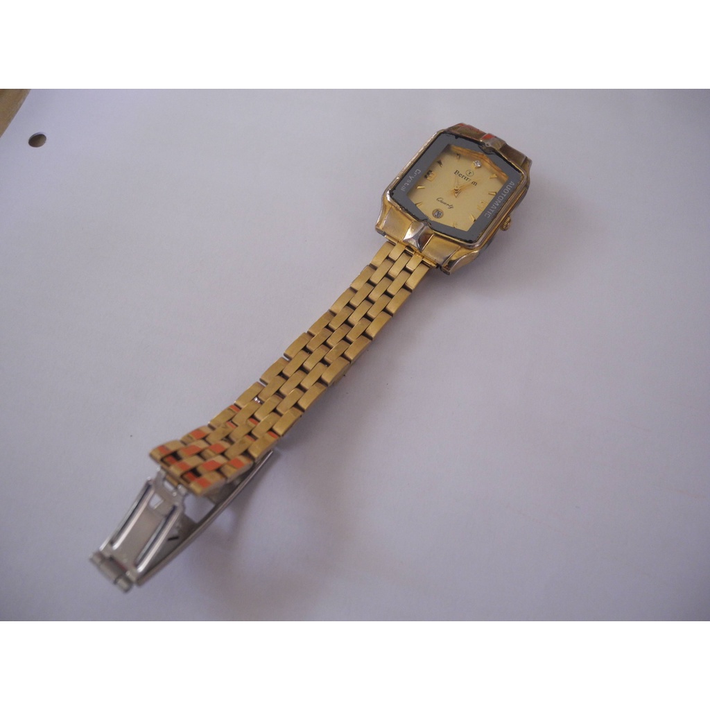 Bertram Quartz Hexagon Gold Plated Watch Shopee Malaysia