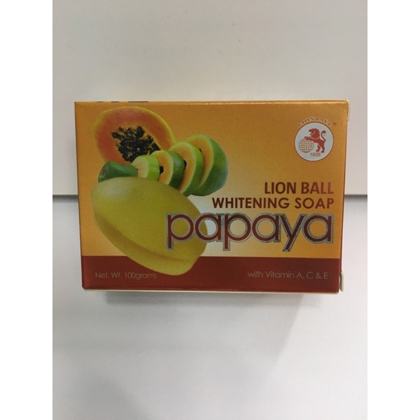 Lion Ball Whitening Soap Papaya 100g Shopee Malaysia
