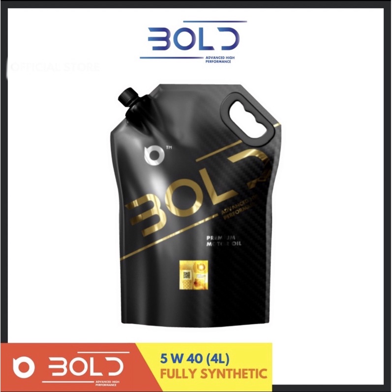 FREE MILO 200g BOLD ENGINE OIL 5W-40 SN FULLY SYNTHETIC 4 LITER ...