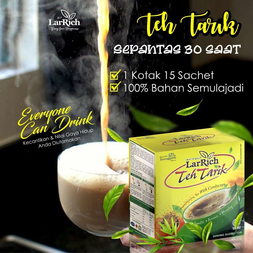 [Ready Stok] Larrich Teh Tarik Minuman Kesihatan Malaysia | Shopee Malaysia
