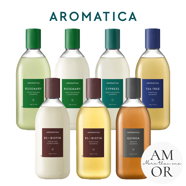 [Aromatica] Shampoo&Conditioner Collection 100 Recycled Bottle