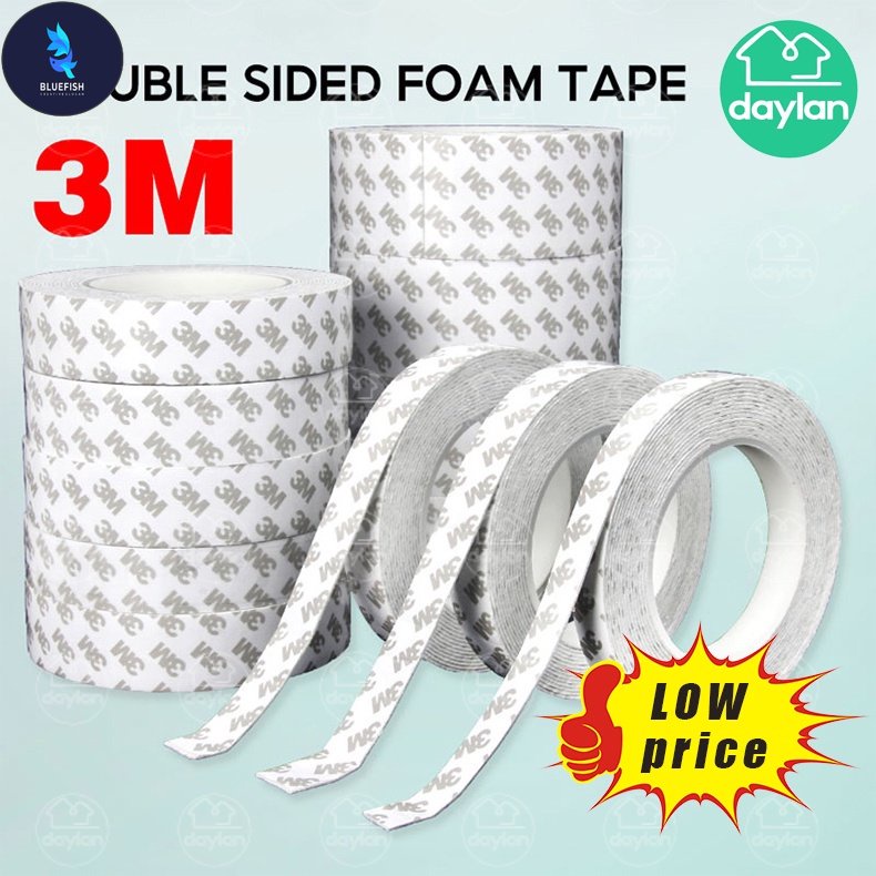 BF 3mDouble Sided Foam Tape White EVA Foam Tape Sponge Mounting