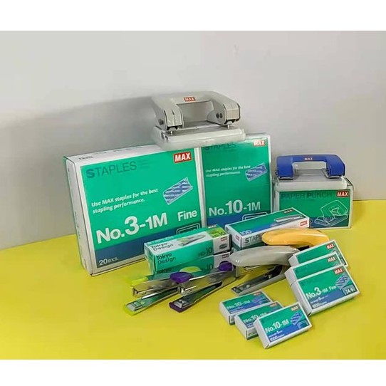 [MAX] Stapler (HD-10/HD10-D/HD-50) /Paper Punch | Shopee Malaysia