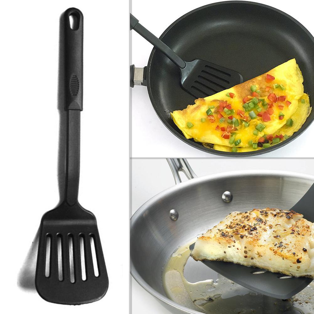 Nylon Non Stick Slotted Turner Spatula Heat Resistant Flipper Cooking Tool  32cm