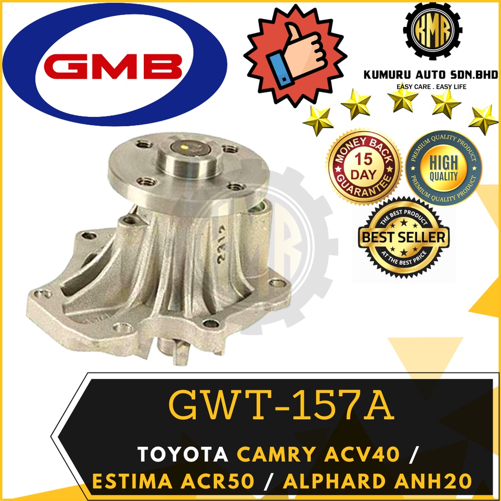 GMB WATER PUMP TOYOTA CAMRY ACV40 ESTIMA ACR50 ALPHARD ANH20 GWT157A