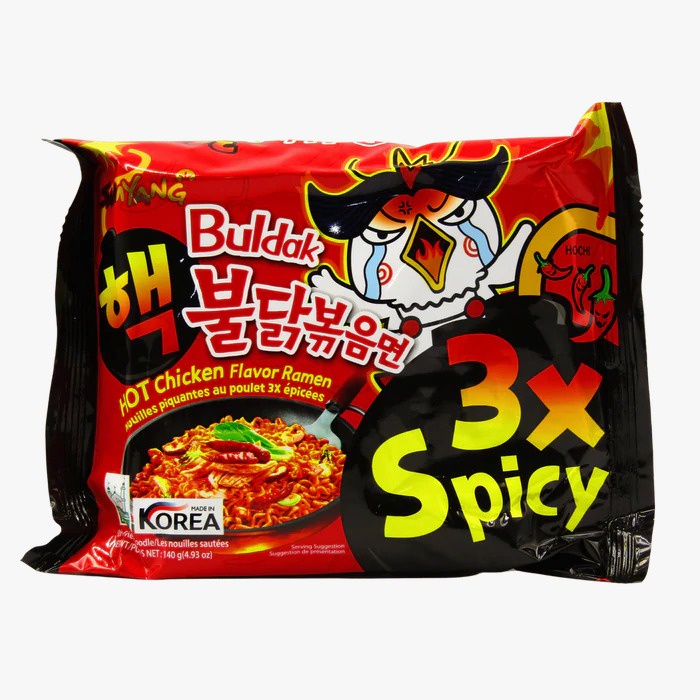 【halal】 韩国 三养 火鸡面 芝士 双倍辣 炸酱 白酱 泡菜 Korea Samyang Buldak Pack Ramen Hot