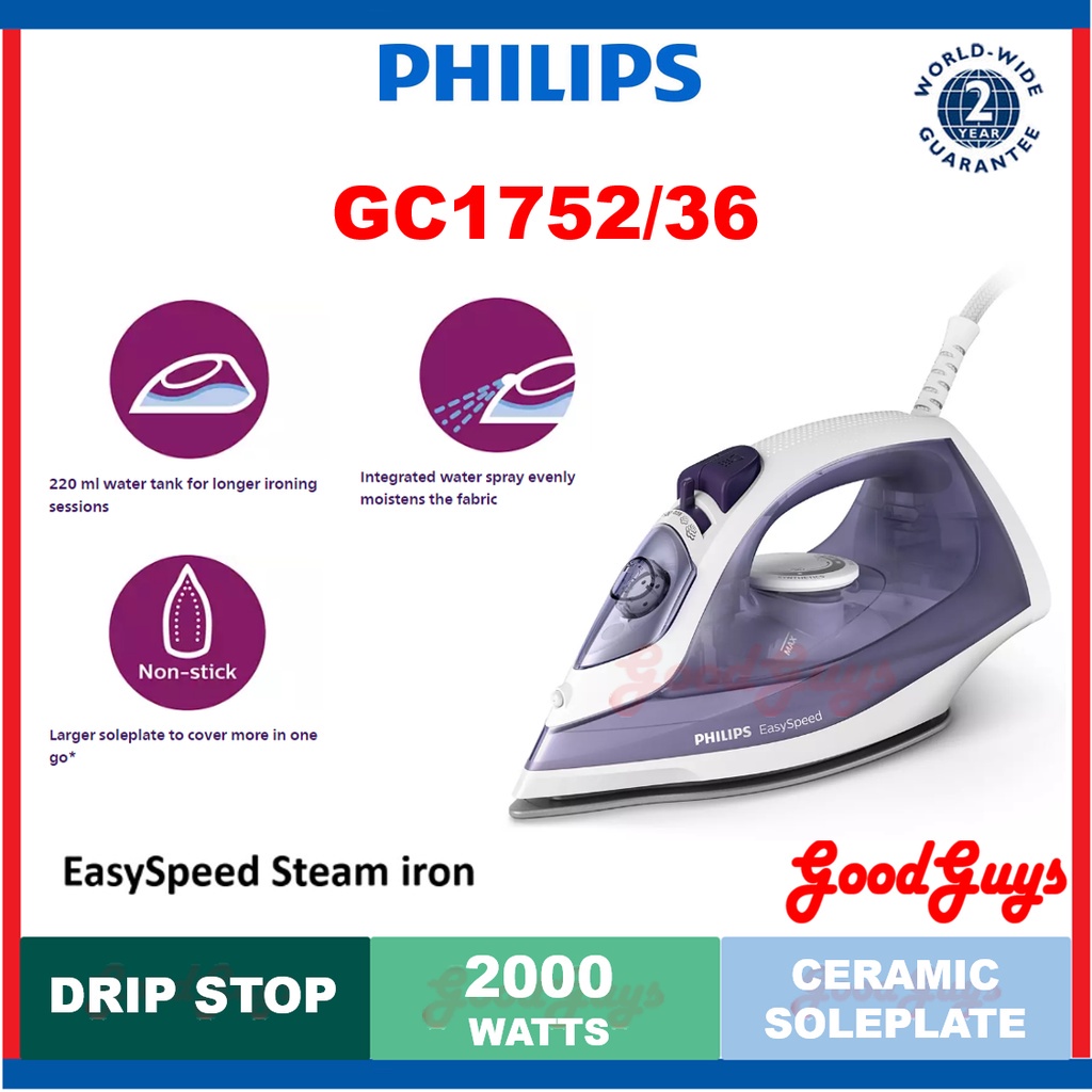 Philips steam iron on sale good guys