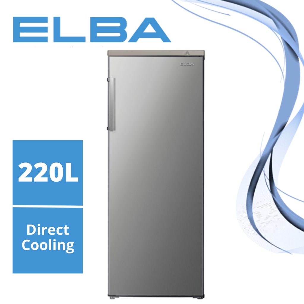 ELBA 220L Upright Freezer EUFJ2217(SV) Shopee Malaysia