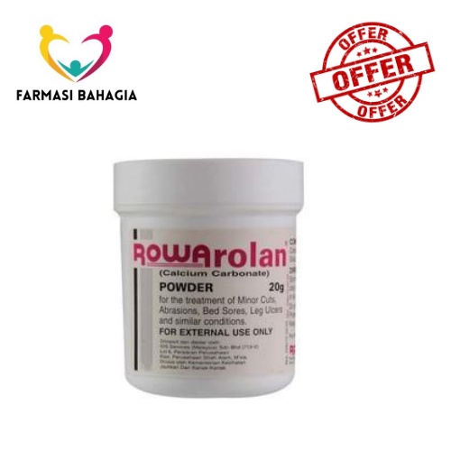 [ Exp 1/2027 ] ROWAROLAN POWDER 20G (CALCIUM CARBONATE) - For Wound ...