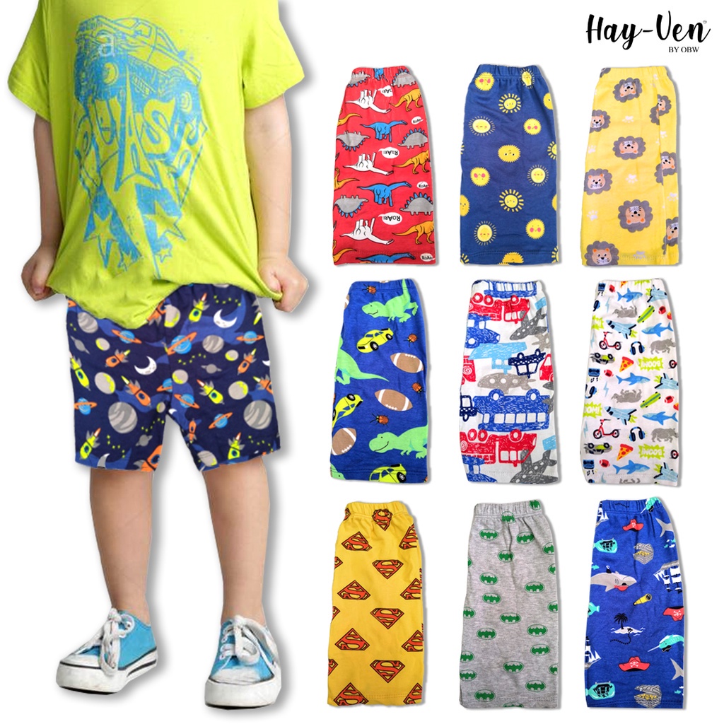 BOY Cartoon Short Pants (2Y-9Y) - Random Designs | Shopee Malaysia