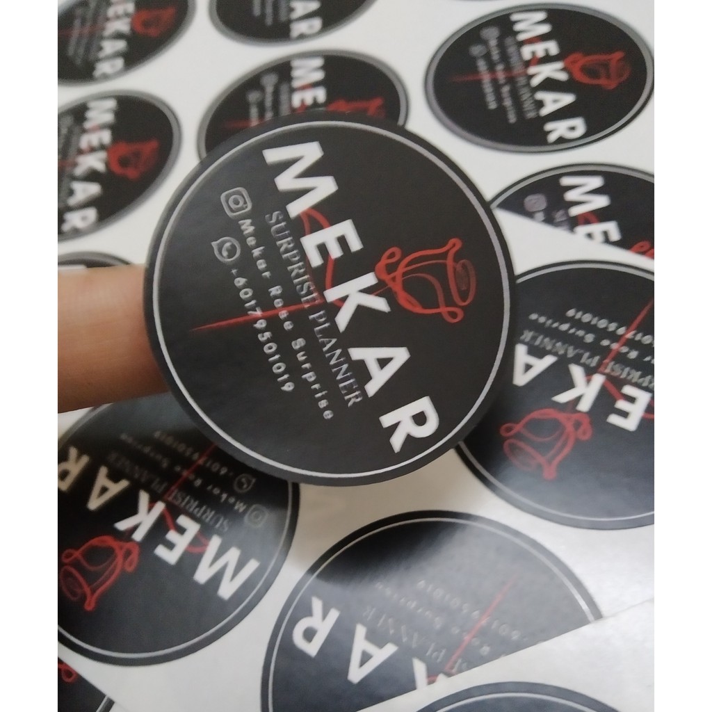 Custom Sticker For Product. | Shopee Malaysia