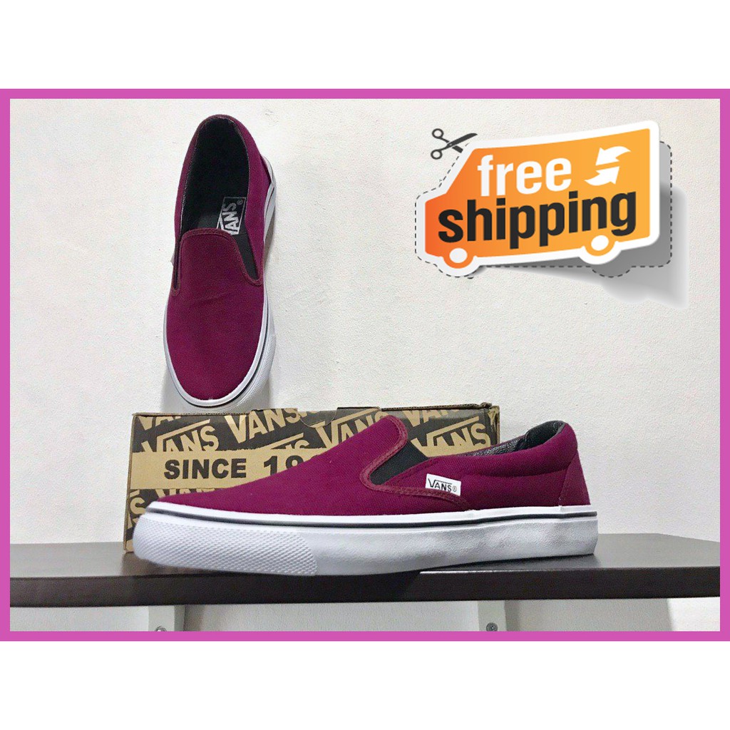 Kasut vans maroon best sale