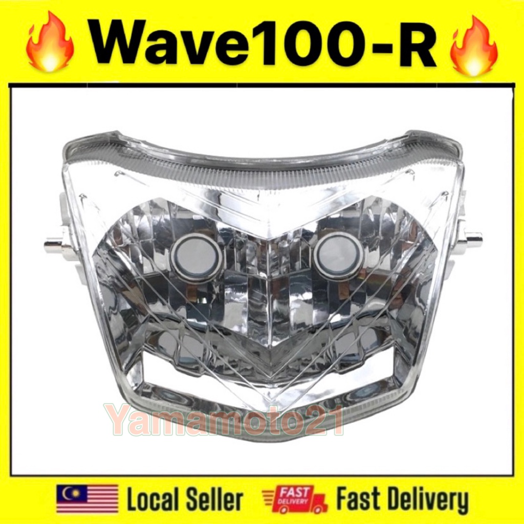 HONDA WAVE100R HEAD LAMP HEADLAMP HEADLIGHT HEAD LIGHT LAMPU DEPAN BESAR FRONT LIGHT WAVE 100R