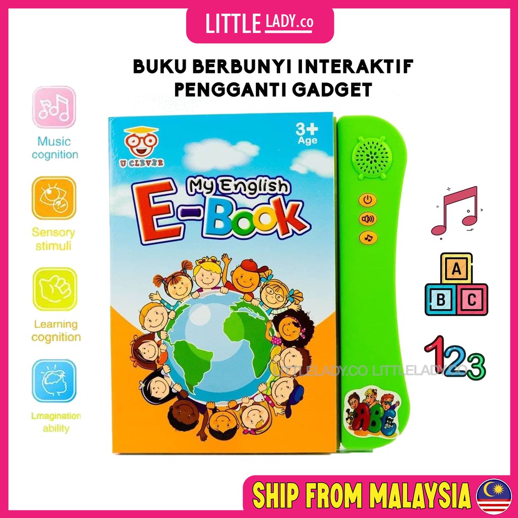 Electronic Learning Study Book For Kid Pre School Education Buku