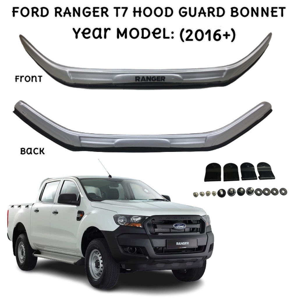 OAPC ABS Bonnet Hood Guard for Ford Ranger T7 2016 2017 2018 2019 2020 ...