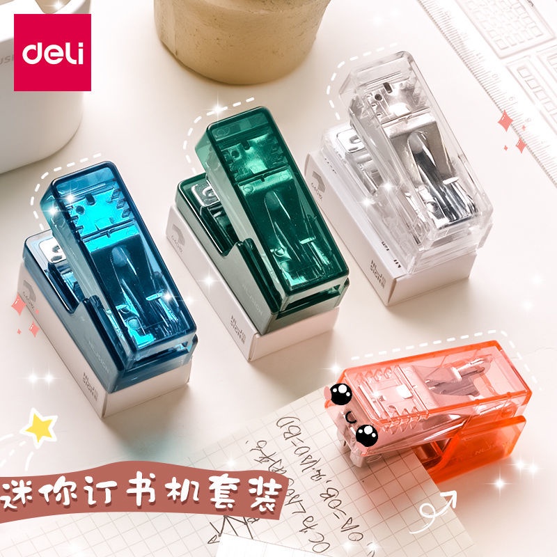 Transparent Stapler Mini Small Portable Labor-Saving Staple Simple ...
