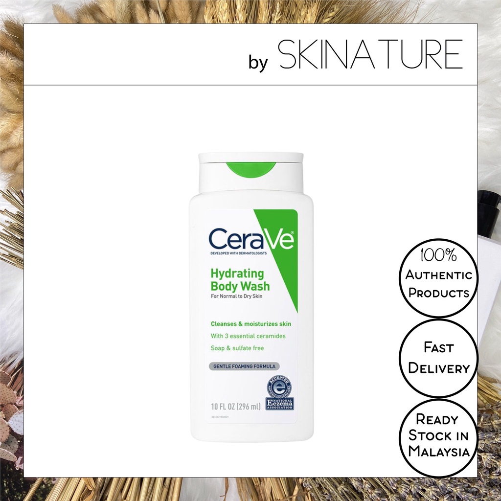 Cerave Hydrating Body Wash 296ml (Body Wash) Shopee Malaysia
