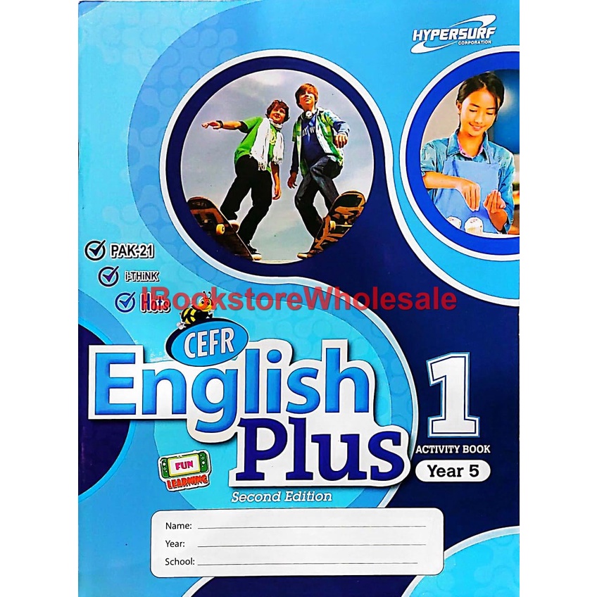 HYPERSURF ENGLISH PLUS 1 ACTIVITY BOOK YEAR 5 CEFR | Shopee Malaysia