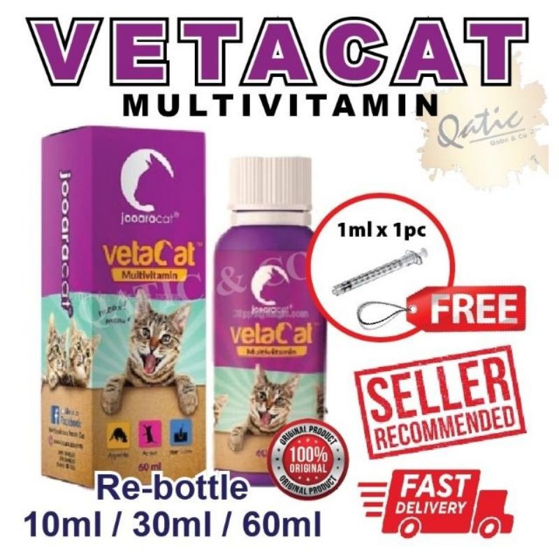 😻 VETACAT MULTIVITAMIN 😻 Multivitamin Untuk Kucing Repack Shopee