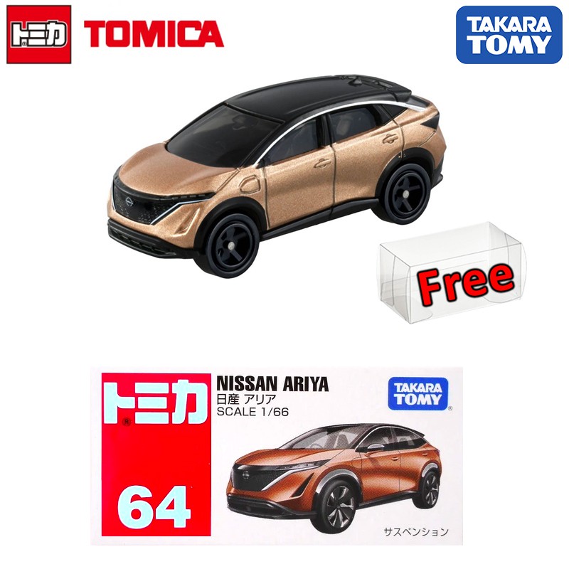 Voiture Miniature Tomica N°64 – Nissan Ariya, Diecast, échelle Approximative, Boîte Non Ouverte – Fabriqué Au Japon